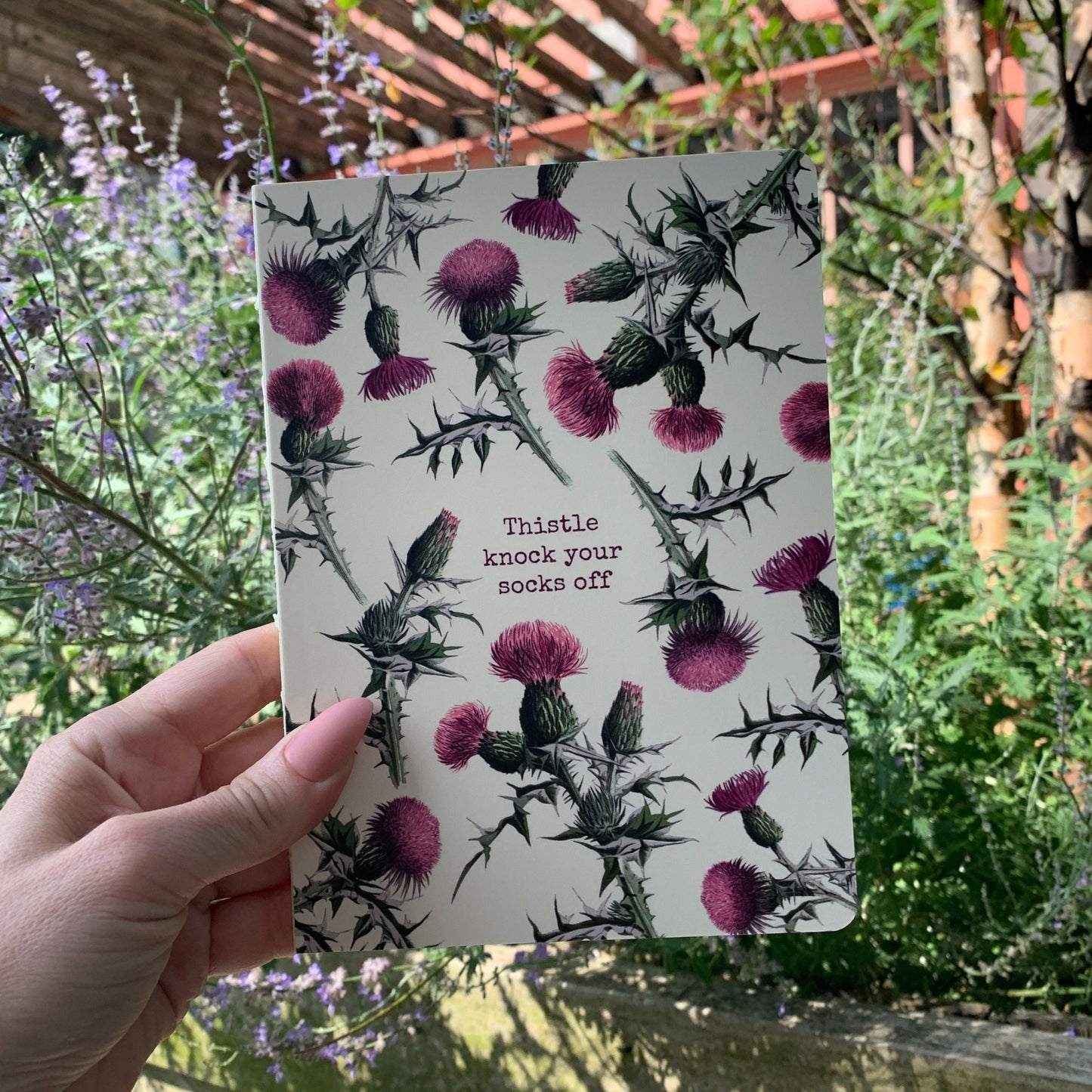 Thistle Knock Your Socks Off Double-Sided Journal