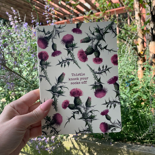 Thistle Knock Your Socks Off Double-Sided Journal