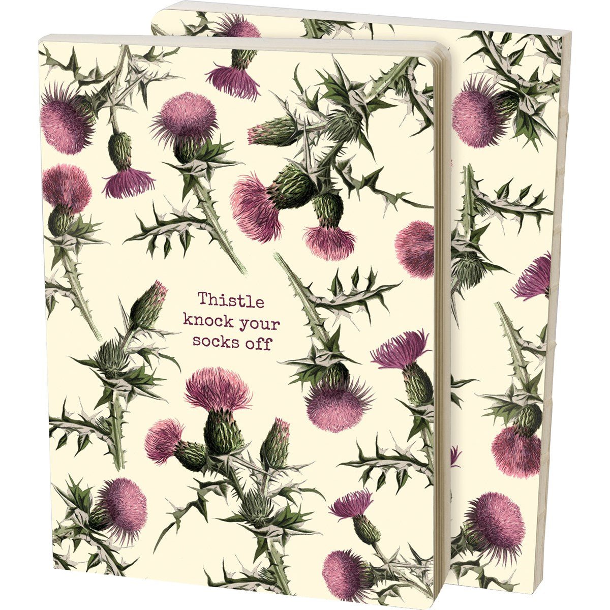 Thistle Knock Your Socks Off Double-Sided Journal