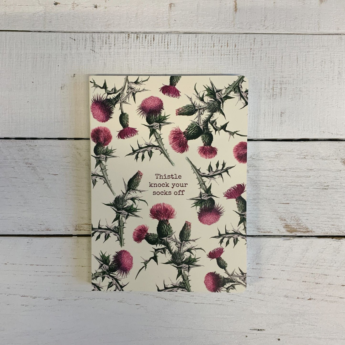 Thistle Knock Your Socks Off Double-Sided Journal