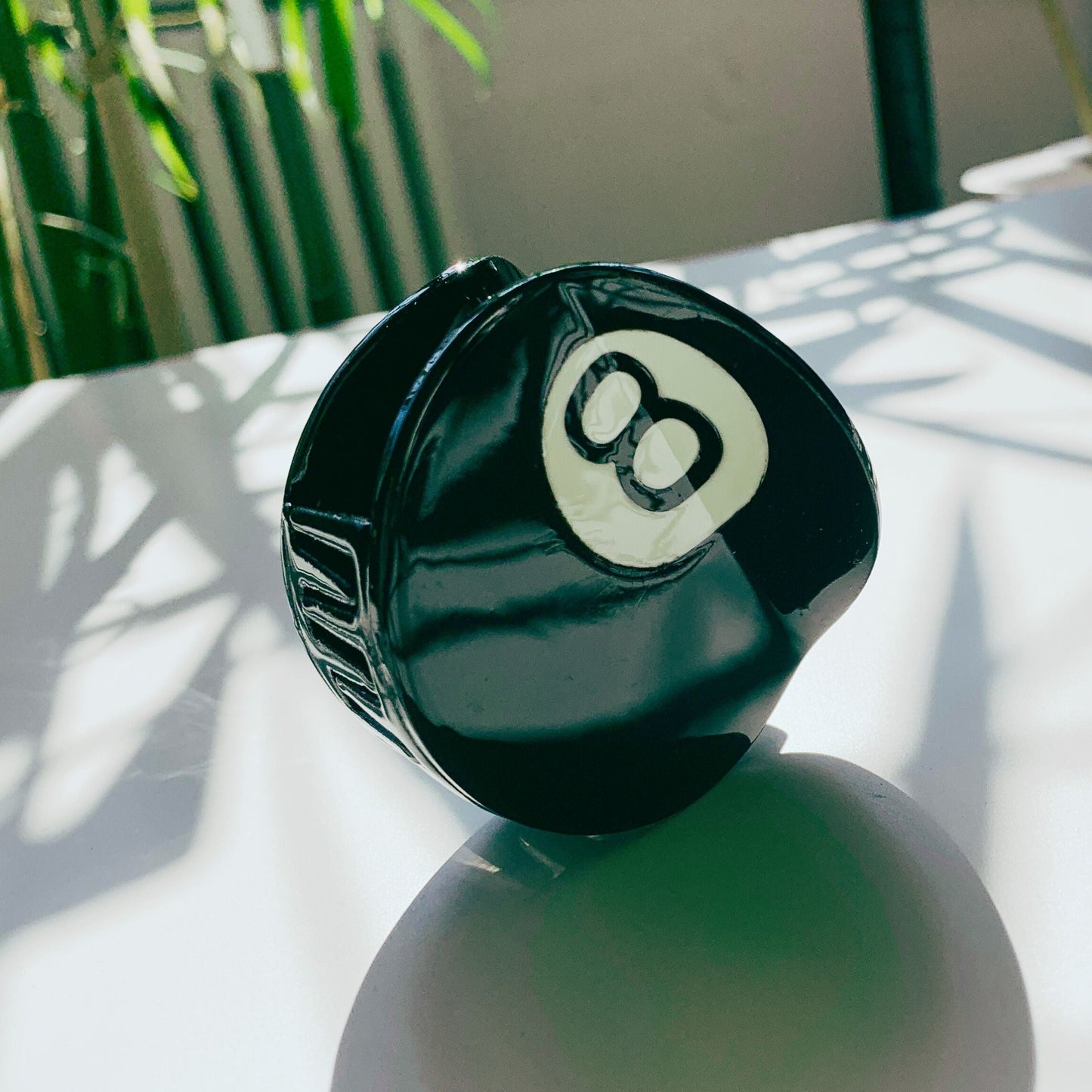 Eight Ball Hair Claw | Claw Clip in Velvet Travel Bag