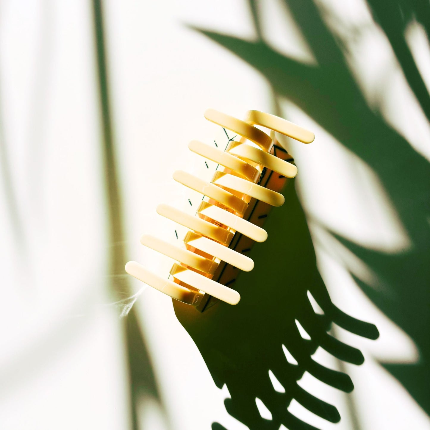 Stick of Salted Butter Hair Claw | Yellow Claw Clip in Velvet Travel Bag